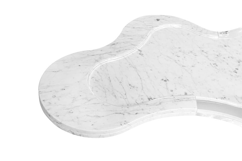 Мраморный низкий садовый столик Myface NESS ARCH-00110594 - Вид №5