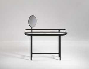 Secolo Apollo Письменный столик с вращающимся зеркалом, мраморная столешница Standard, сталь Темный антрацит.