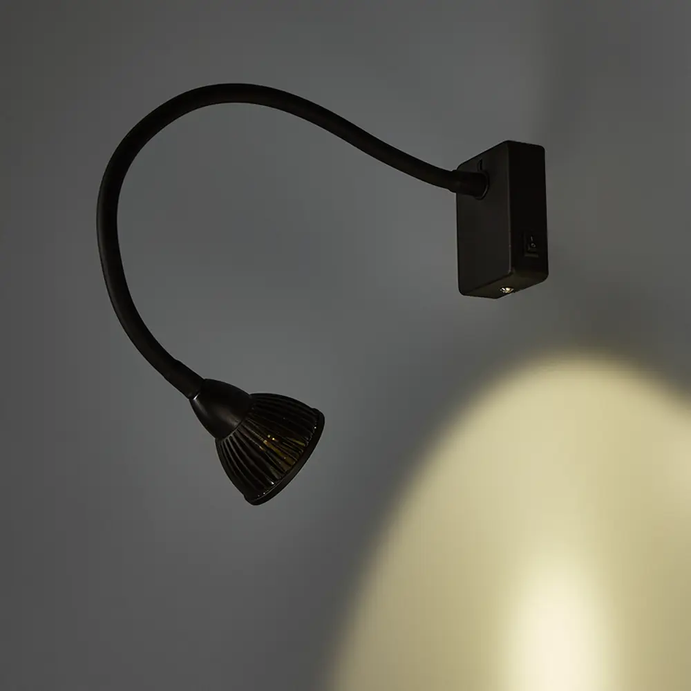 Бра светодиодное Cercare 1x7 Вт металл/пластик цвет чёрный Arte Lamp STLM-2049394