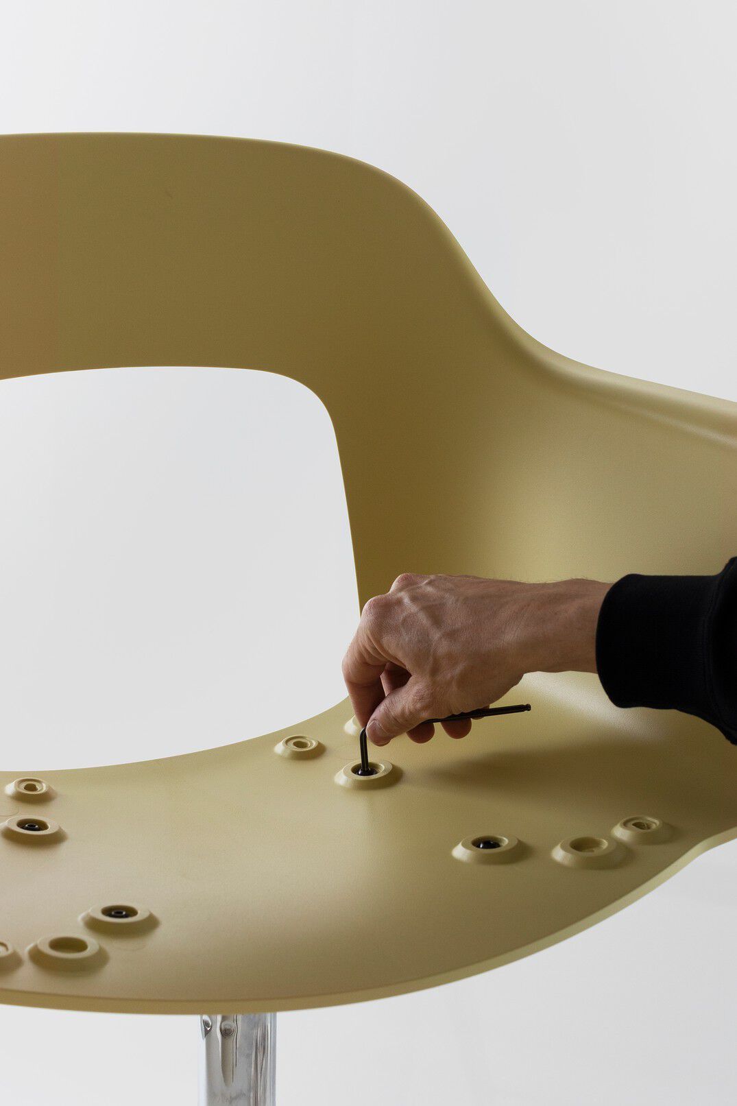 Мягкое кресло с открытой спинкой с подлокотниками Hay макет ARCH-00068393 - Вид №9