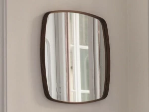 Porada Зеркало настенное квадратное в ореховой раме Iron