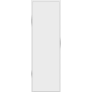 Дверь межкомнатная глухая с замком комплекте Invisible 60x230 см левая цвет белый