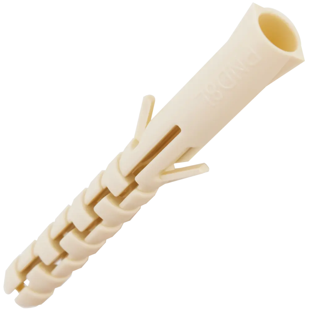 Дюбель для полнотелых материалов PND-8L 8x65 мм нейлон цвет бежевый 6 шт ЕВРОПАРТНЕР STLM-2033917