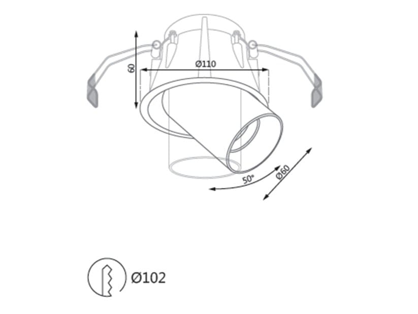 Алюминиевый регулируемый светодиодный прожектор Essenzialed REVOLVER ARCH-00086822 - Вид №4