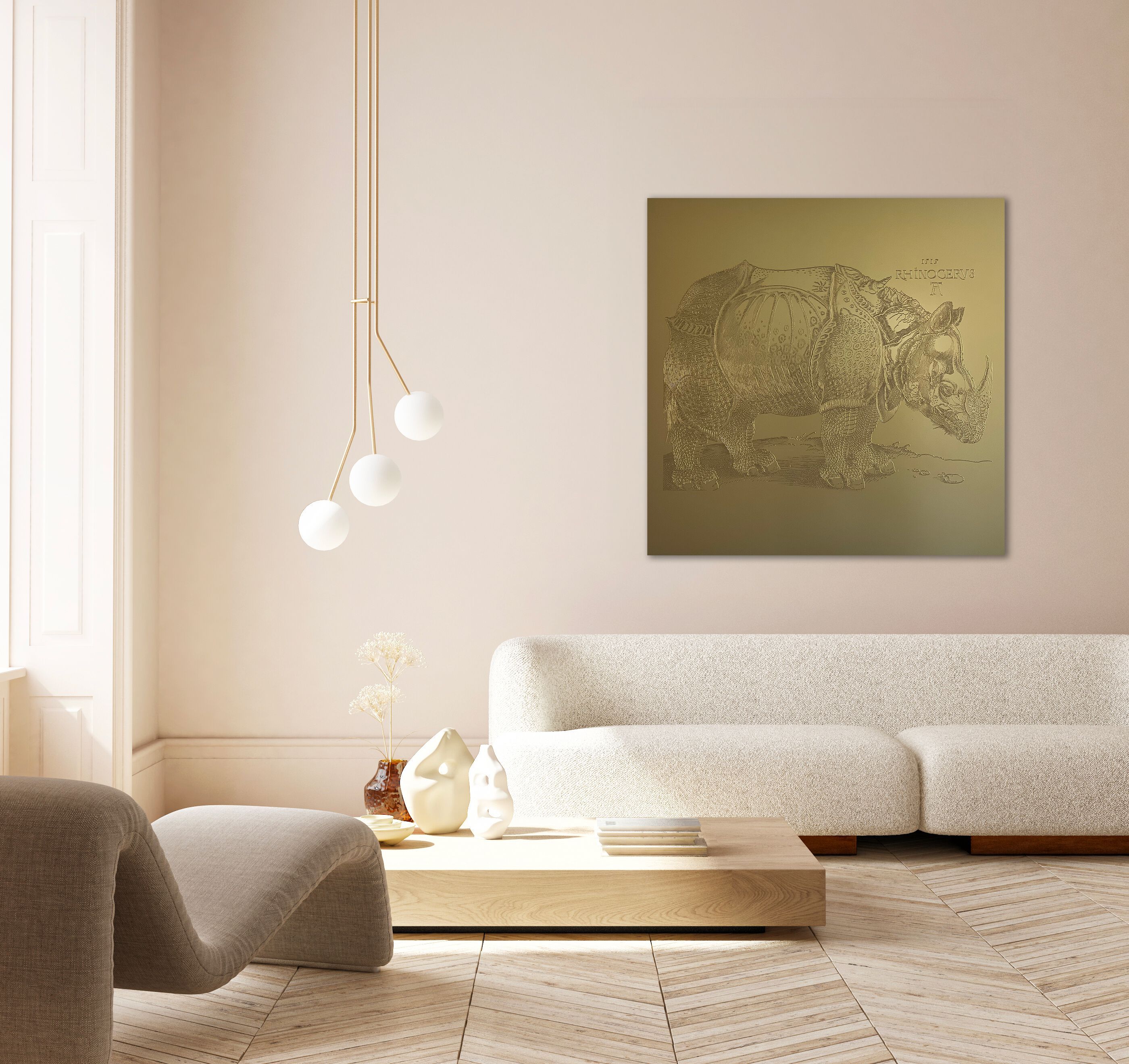 Алюминиевая гравюра на дереве Officinarkitettura® Дюрер ARCH-00011418