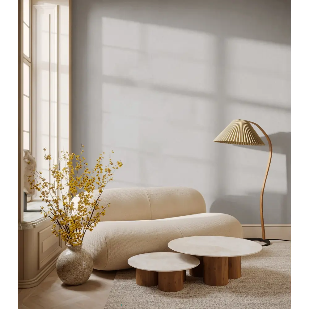 ANTURAGE Puff - флизелиновые обои серого цвета с рельефной текстурой 89373721 STLM-0812312 - Вид №2