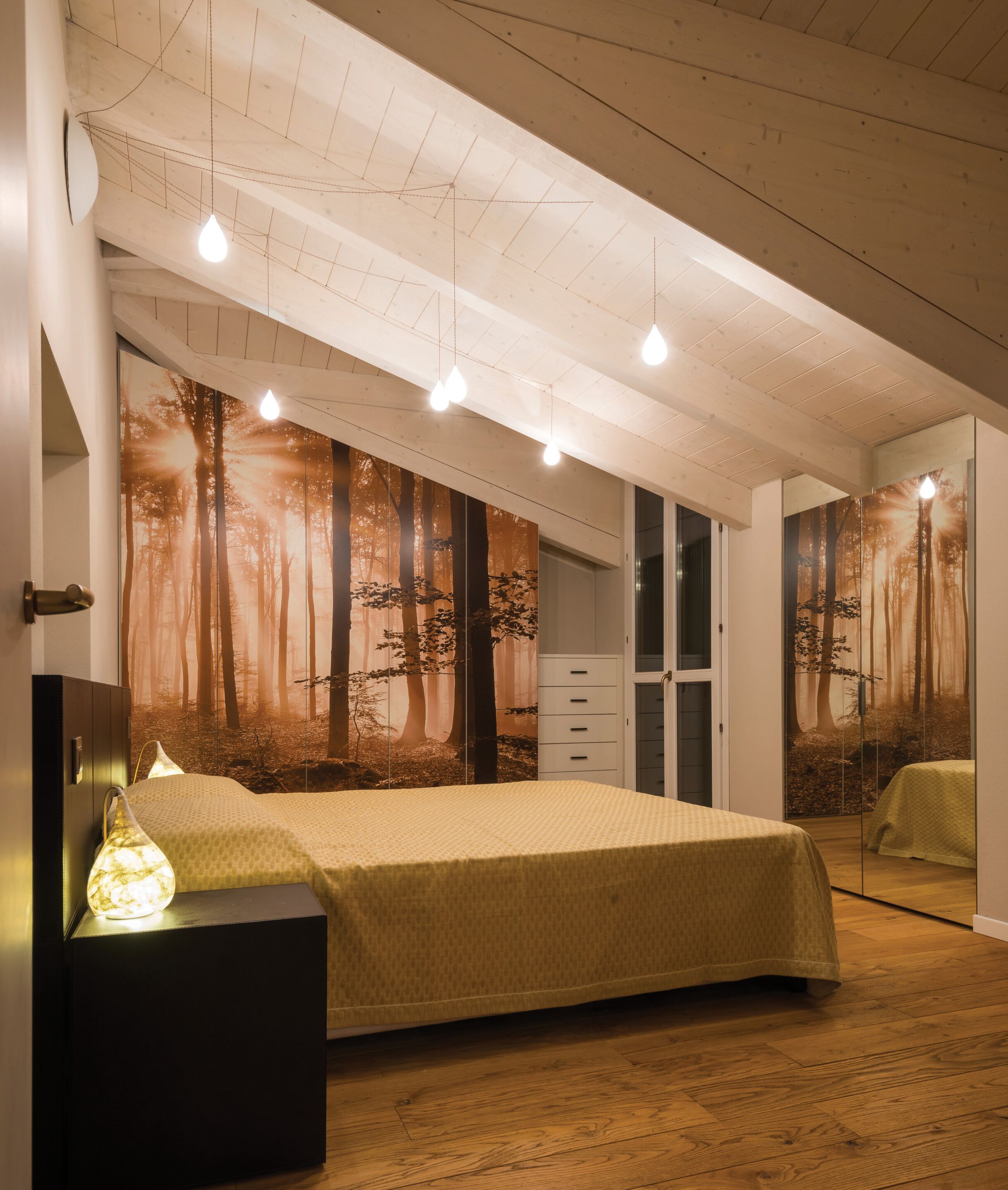 Стеклянный светодиодный подвесной светильник Album капля ARCH-00047802 - Вид №1