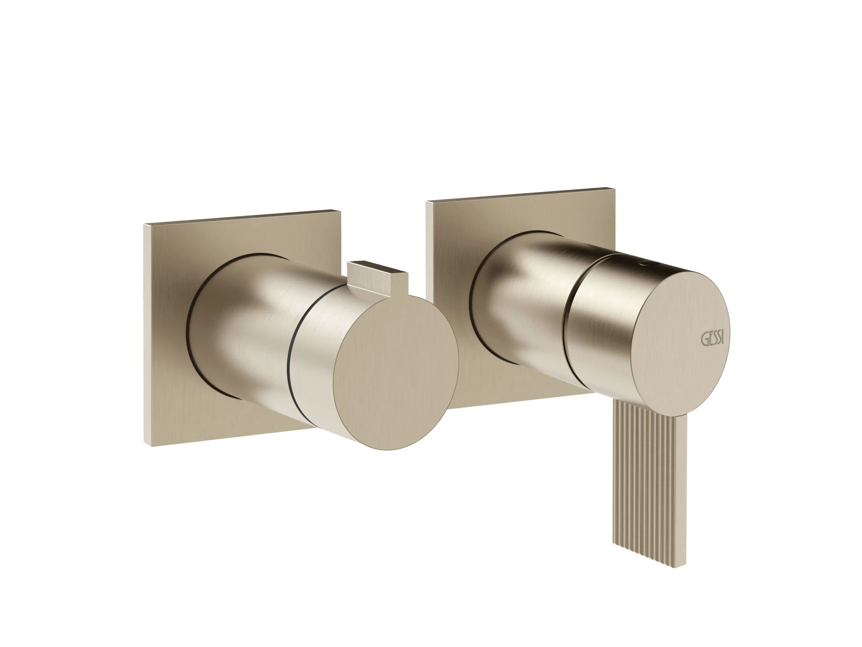 Хромированный латунный смеситель для душа с 2 отверстиями Gessi обратный ARCH-00096348 - Вид №1