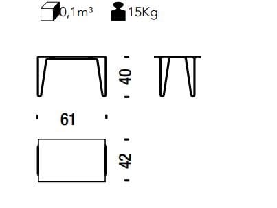 Прямоугольный стол из стали и хрусталя MOROSO XRAYDIO ARCH-00085159 - Вид №1
