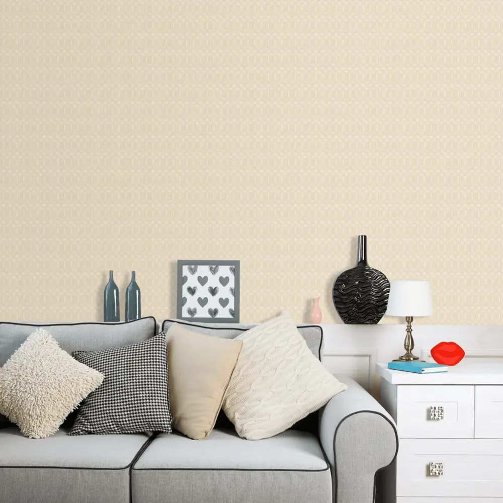 Обои виниловые Ateliero Tandem бежевые 0.53 м 38340-02 STLM-2088003 - Вид №2