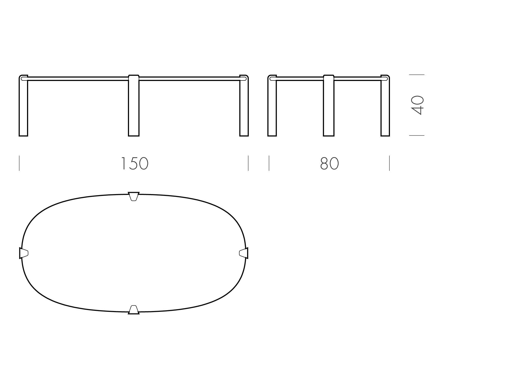 Овальный журнальный столик из дуба Gazzda KULIN ARCH-00147154 - Вид №5