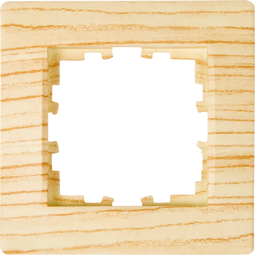 Рамка для розеток и выключателей Lexman Виктория сферическая 1 пост цвет дуб беленый матовый STLM-2107238