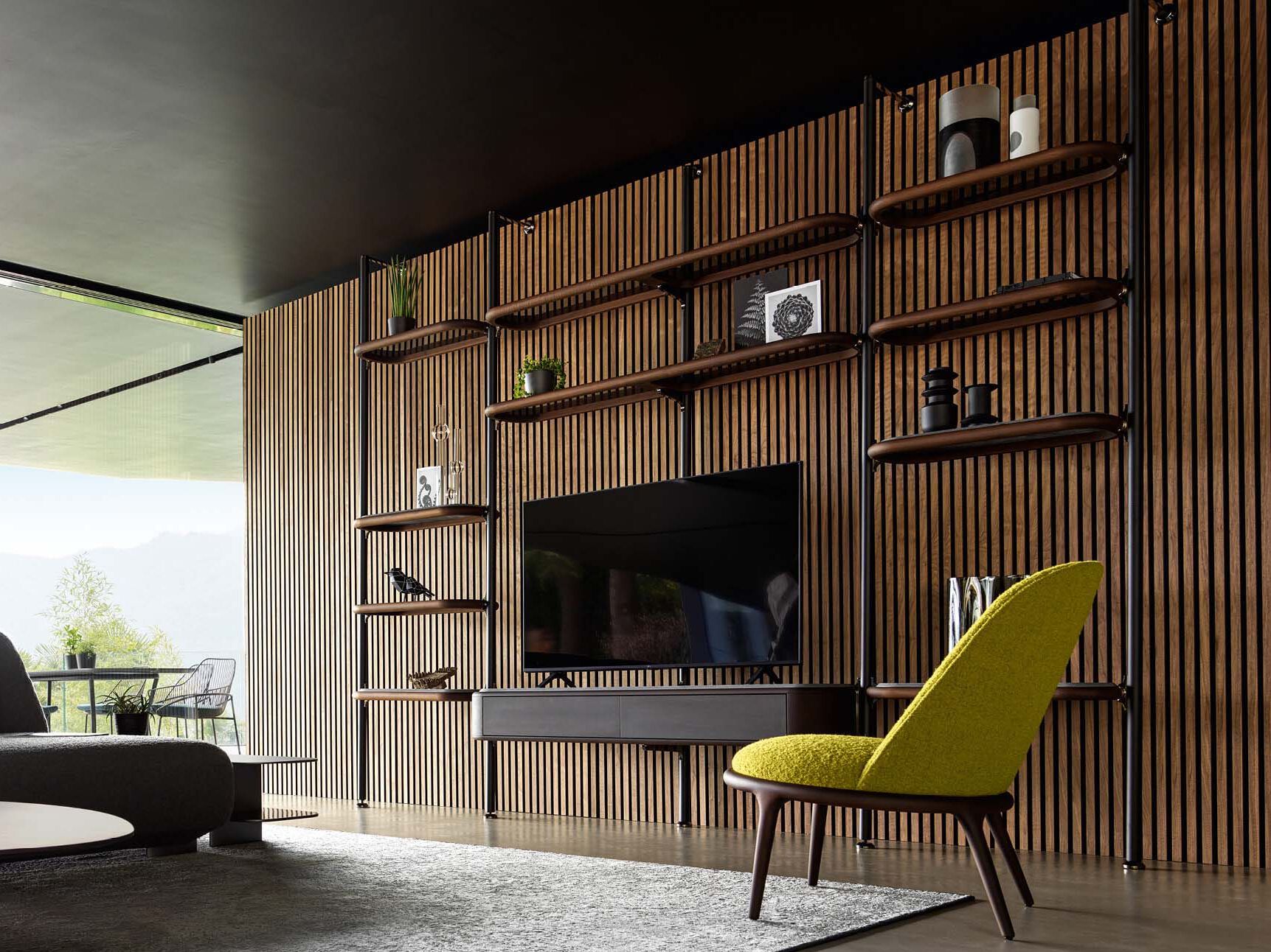 Модульный книжный шкаф с подставкой для телевизора BertO IAN ARCH-00034691