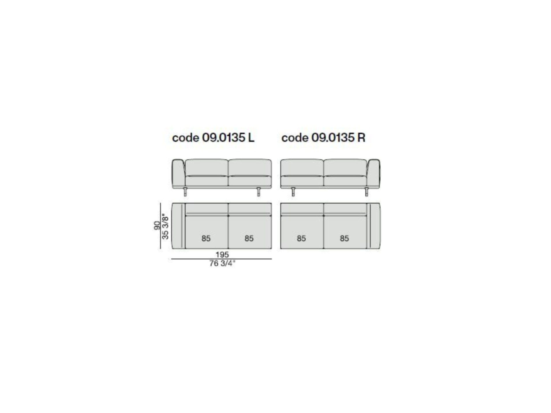 Съемный тканевый диван с журнальной стойкой Porada Soul ARCH-00074706 - Вид №12
