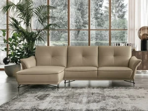 Max Divani 3-х местный кожаный диван