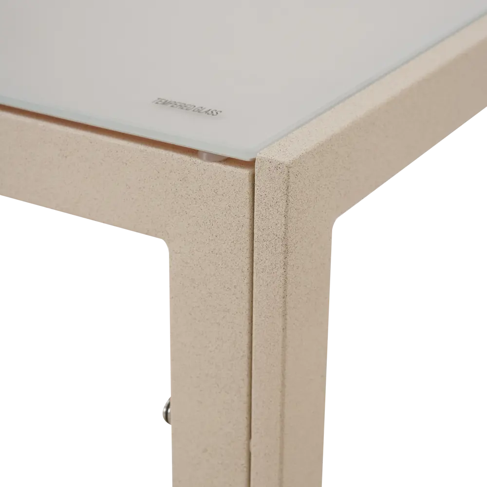 Садовый стол нераздвижной BEGINIA Lazo 140x70 см сталь бежевый 89435605 STLM-2144321 - Вид №6
