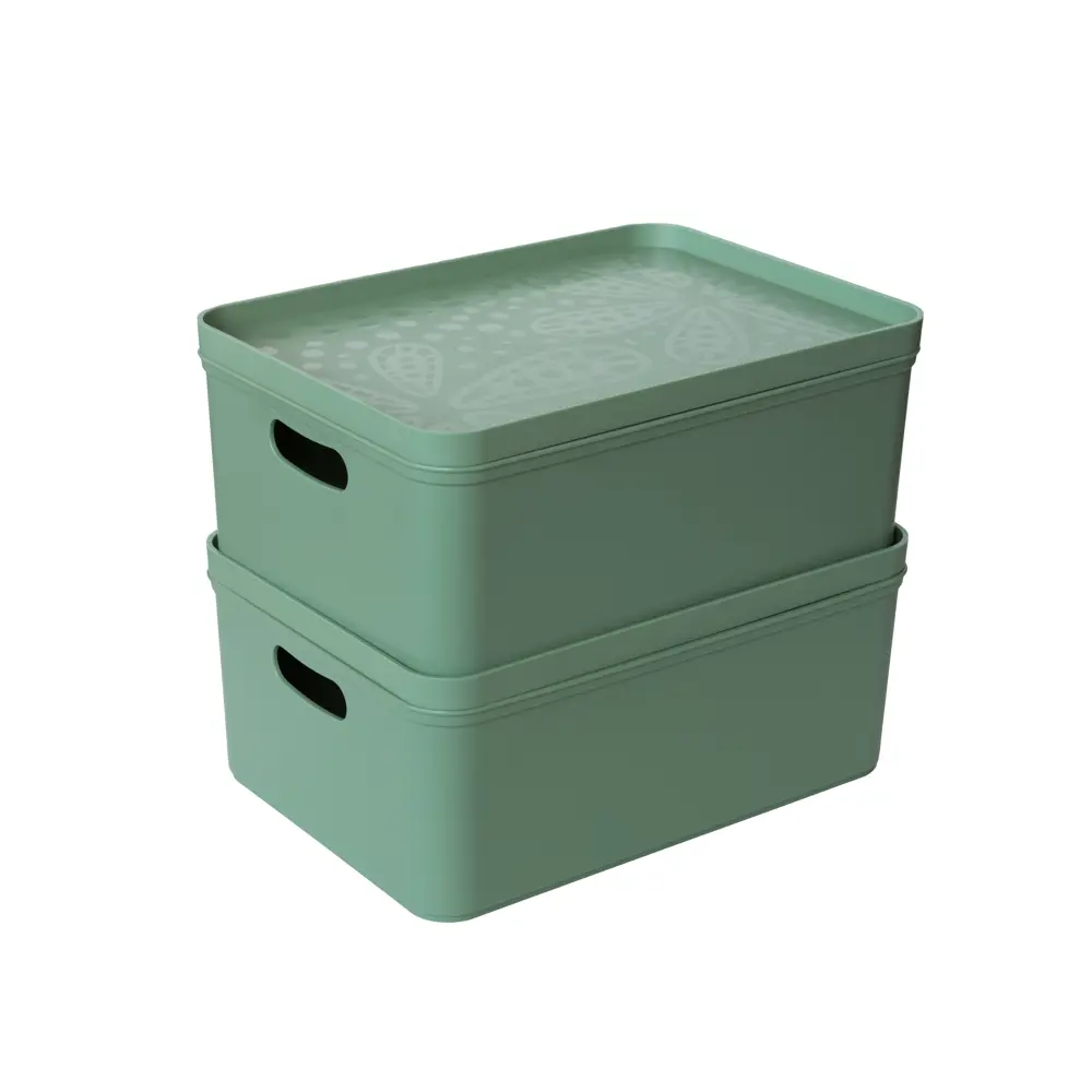 Органайзер для хранения Berossi 23x13x32 см пластик цвет зелёный STLM-2068171 - Вид №7