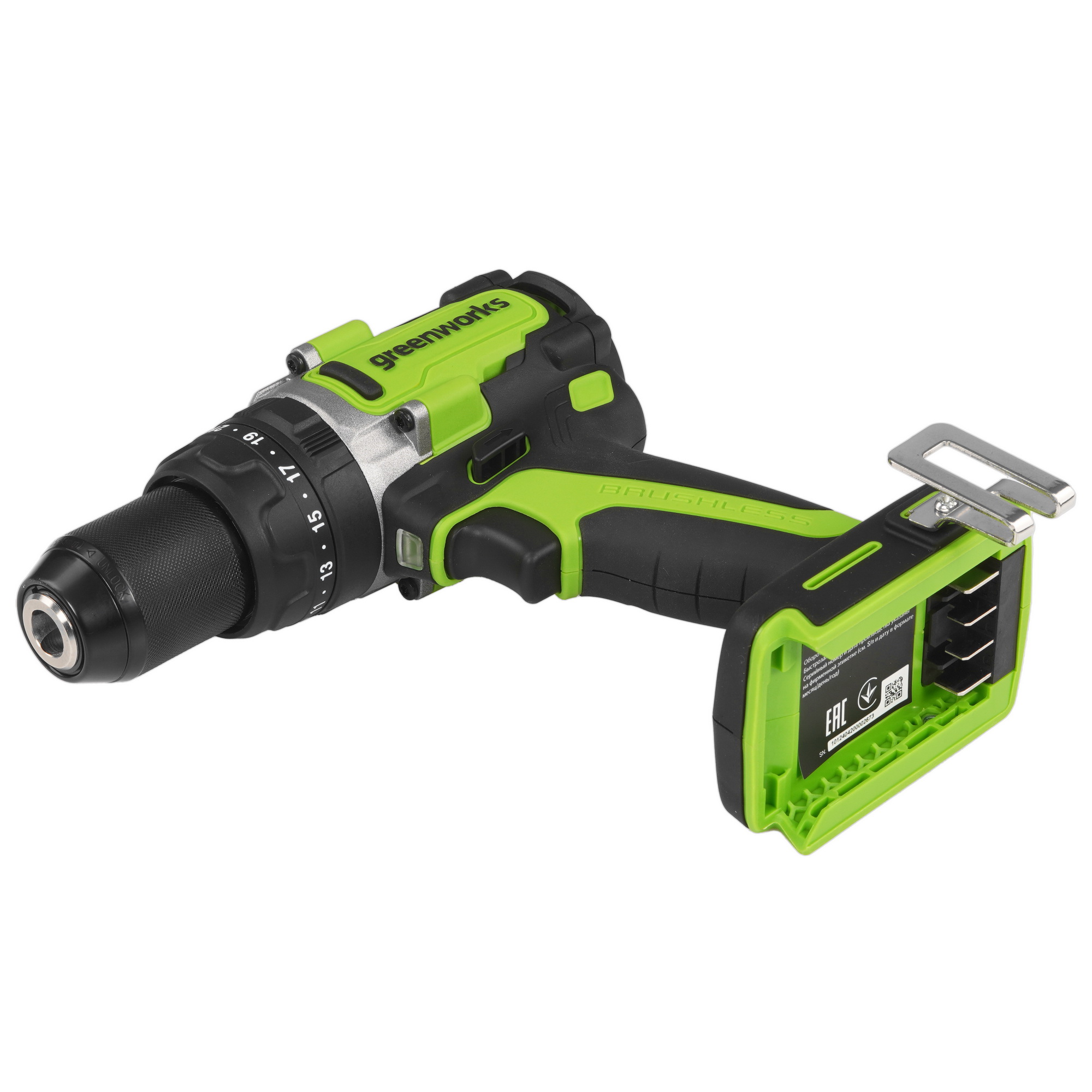 Дрель-шуруповерт Greenworks GD24DD140 24V  , Без ЗУ, Без АКБ 5487836 STDN-0056810 - Вид №4