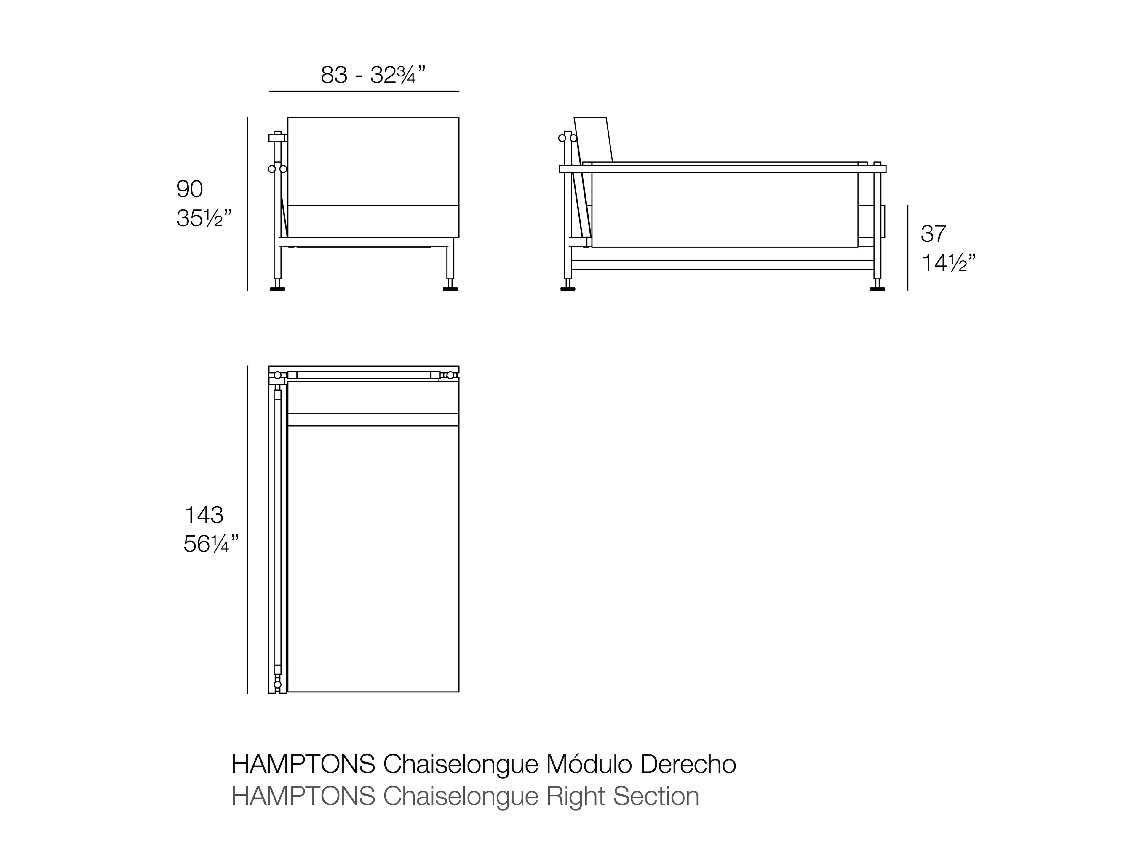 Ткань сад диван Vondom Hamptons ARCH-00129965 - Вид №11