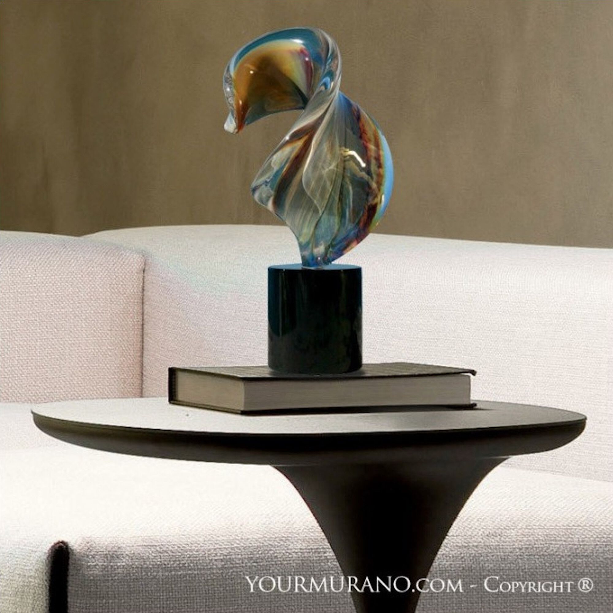 Абстрактная скульптура ручной работы из муранского стекла YourMurano абстрактные скульптуры ARCH-00131376 - Вид №3