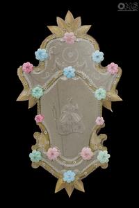 997 ORIGINALMURANOGLASS Венецианское зеркало Dama Ivana - муранское стекло OMG  см