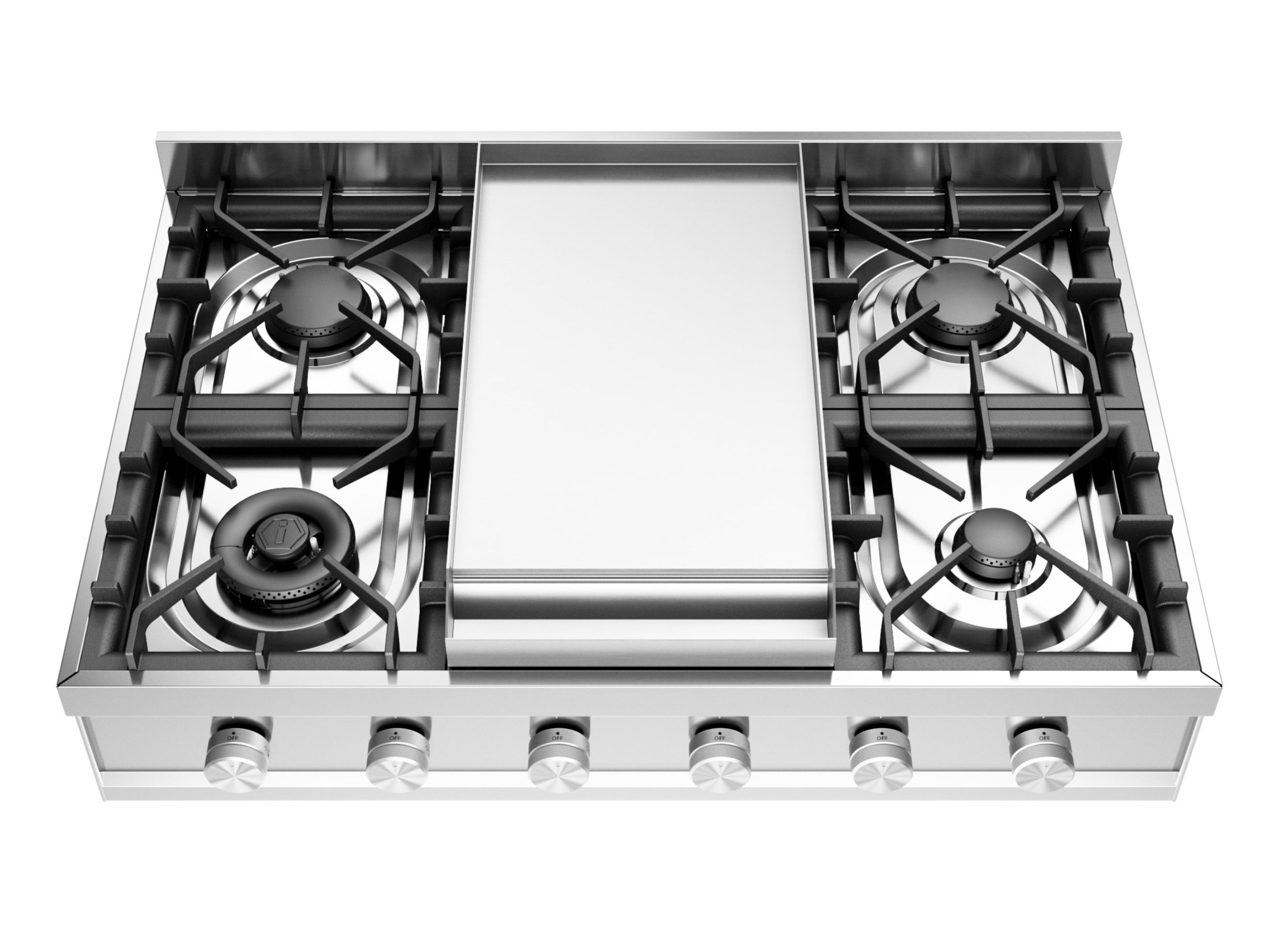 Газовая плита из нержавеющей стали Ilve Professional Plus ARCH-00090103 - Вид №1