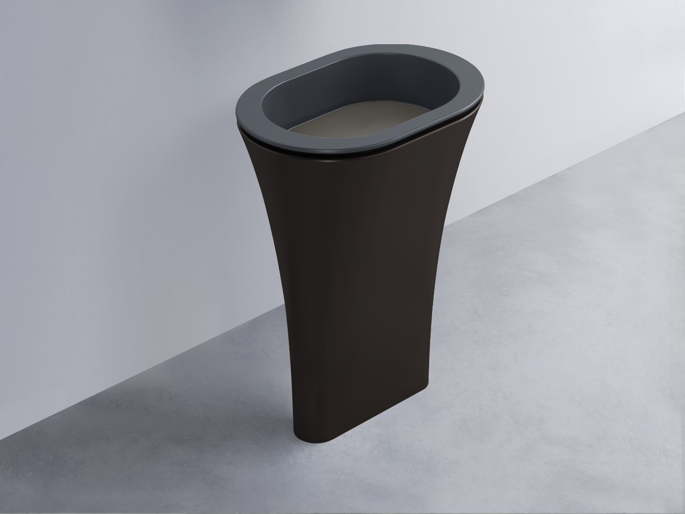 AMLA65-BA+AMPILO-FN+AMCOLO-LV Раковина Amedeo Ovale отдельностоящая cielo Enjoy + Amedeo Ceramica Cielo