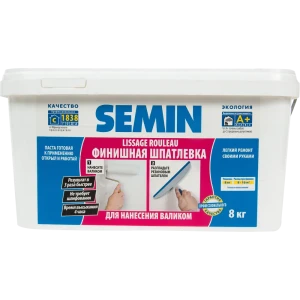 Шпаклёвка для нанесения валиком Semin 8 кг