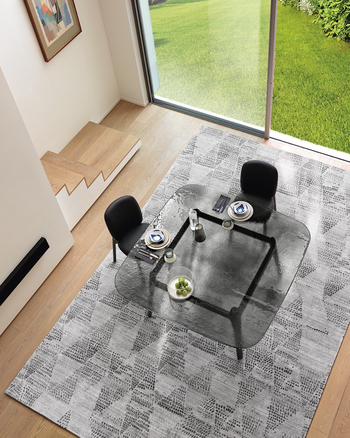 Деревянный и стеклянный стол FIAM ITALIA магма ARCH-00074764 - Вид №6