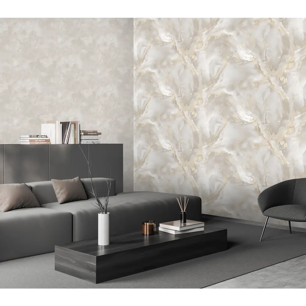 Victoria Stenova Odyssey - флизелиновые обои бежевые для элегантного интерьера 89374706 STLM-0821772 - Вид №4