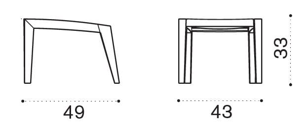 Подставка для ног из тикового дерева Ethimo Рибо ARCH-00098047 - Вид №7