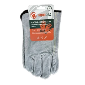 Перчатки спилковые Gl24034 размер One Size цвет серый