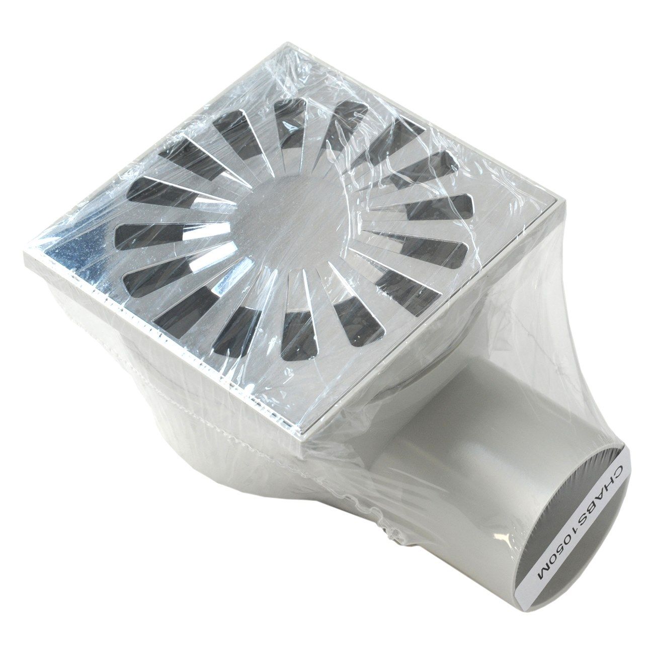 Крышка люка из АБС-пластика с хромированной решеткой и поворотным горизонтальным выхлопом First Corporation First Plast ARCH-00036575 - Вид №2