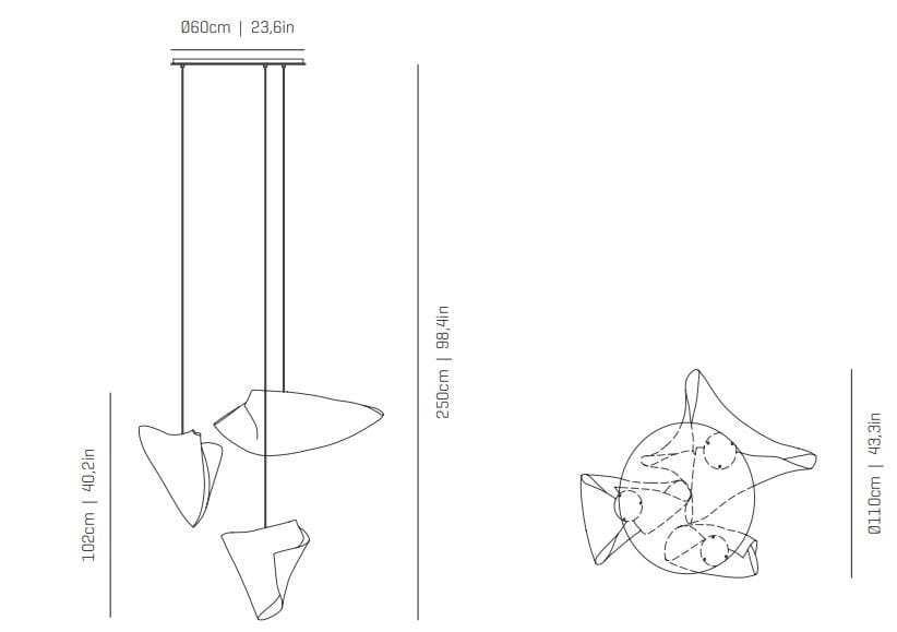 Светодиодный подвесной светильник из нержавеющей стали A-Emotional Light Ballet ARCH-00073592 - Вид №5