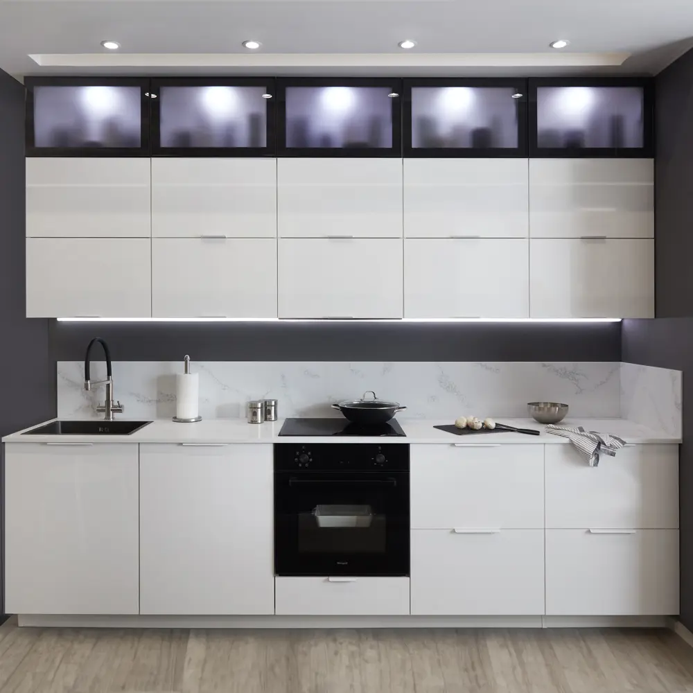 Фасад кухонный DELINIA ID Аша белый глянцевый 14.7×76.5 см 82011161 STLM-0879393 - Вид №6