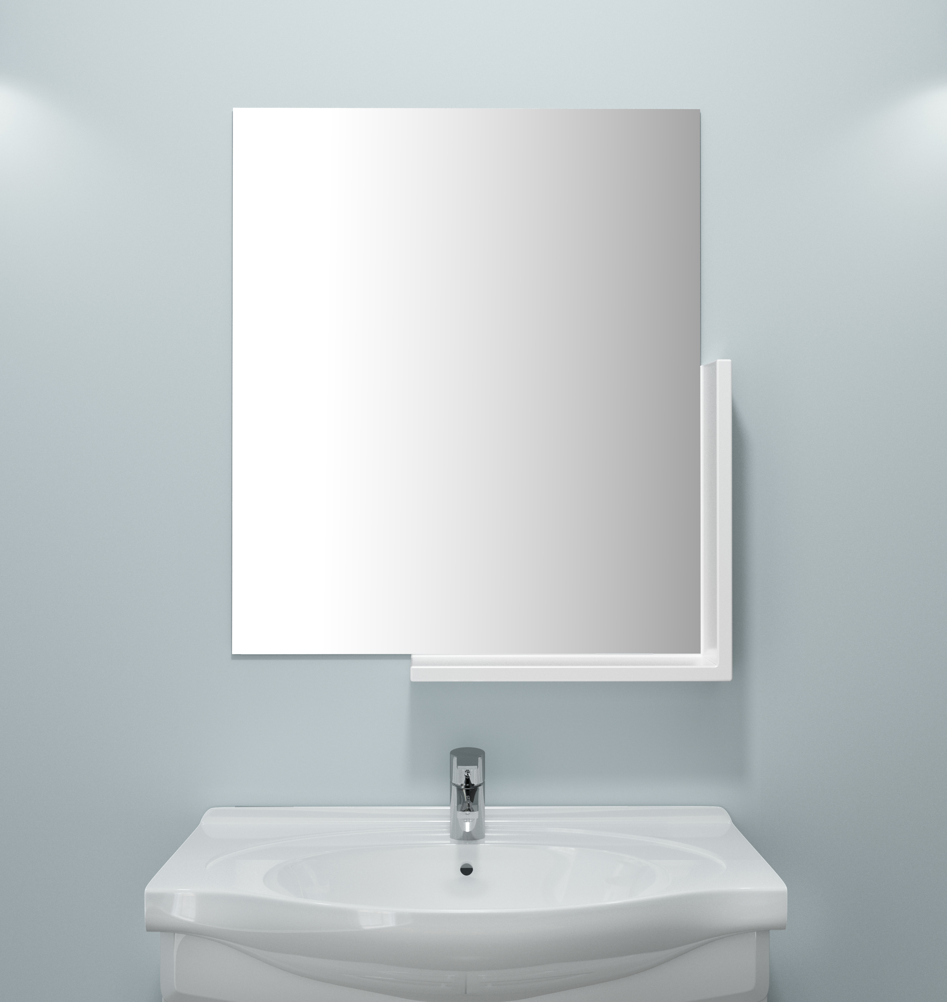 90913613 Зеркало для ванной НВ 11601000 с полкой 52.8х62.8см Neo STLM-0420807 BEROSSI