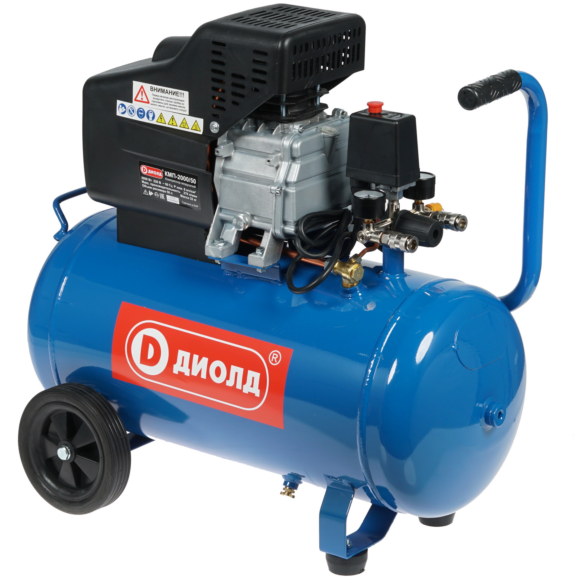 Компрессор поршневой масляный Диолд КМП-2000/50 8106178 STDN-0066350