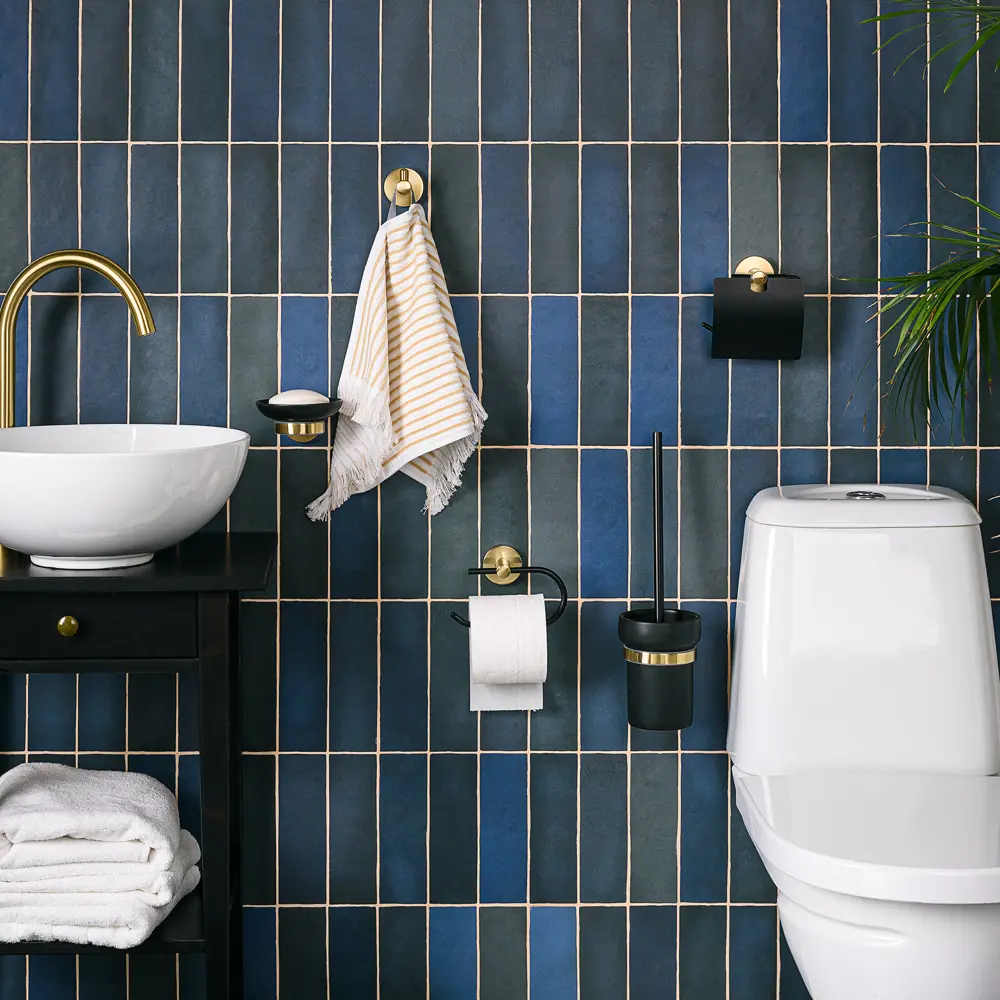 Держатель туалетной бумаги Moroshka Oro Nero цвет чёрный/олотой STLM-2142784 - Вид №7