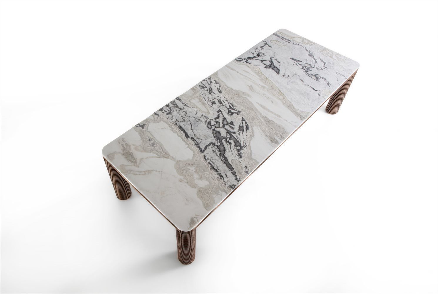 Прямоугольный стол из мрамора и грецкого ореха Porada Soul ARCH-00075351 - Вид №2
