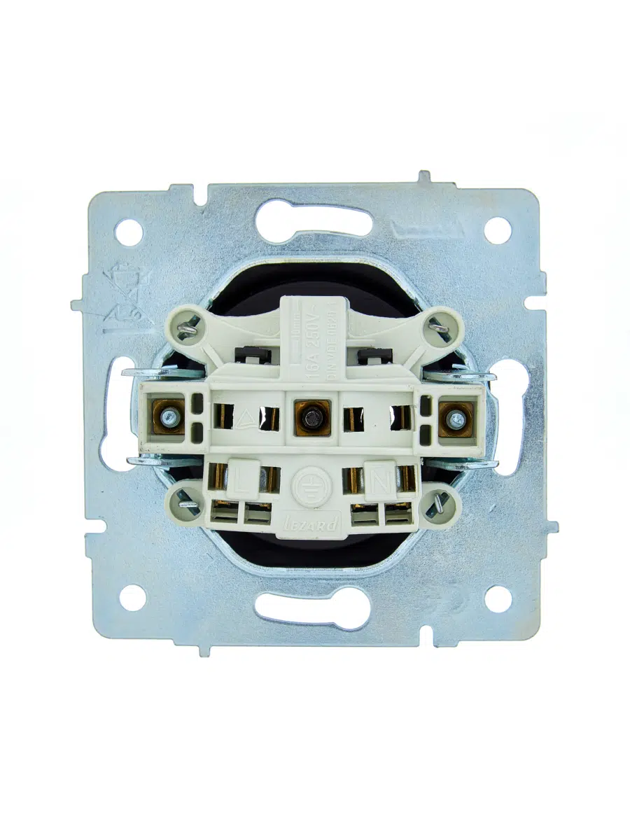 ASTI Розетка б/з керам. ПБТ цв. платина механизм LEZARD 7081-3588-121B - Вид №1