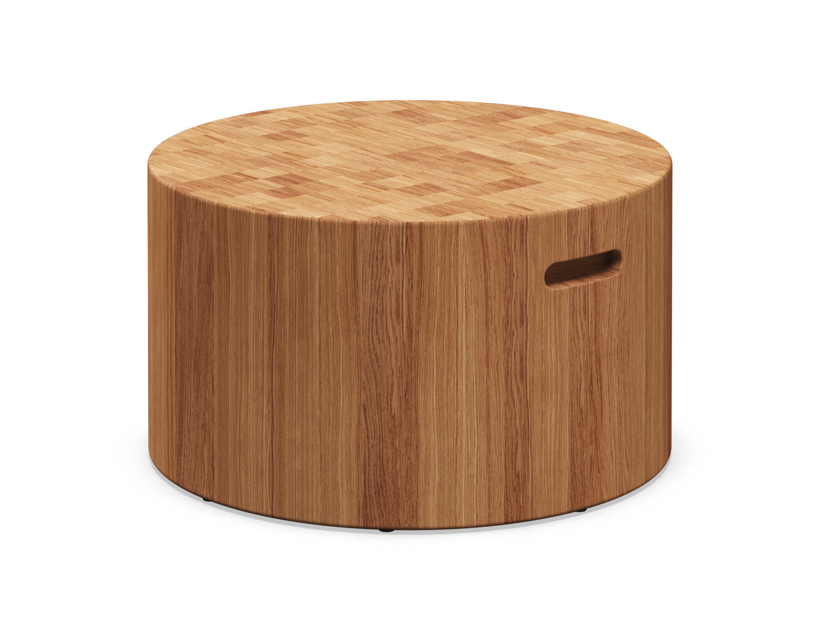 Круглый низкий стол из тикового дерева Gloster BLOCK ARCH-00146070