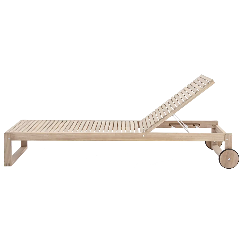 Шезлонг Naterial Solaris 196.5x71x30 см цвет бежевый STLM-2180647 - Вид №1