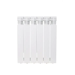 Радиатор секционный Equation Aluminium 500/96 6 секций боковое подключение алюминий белый