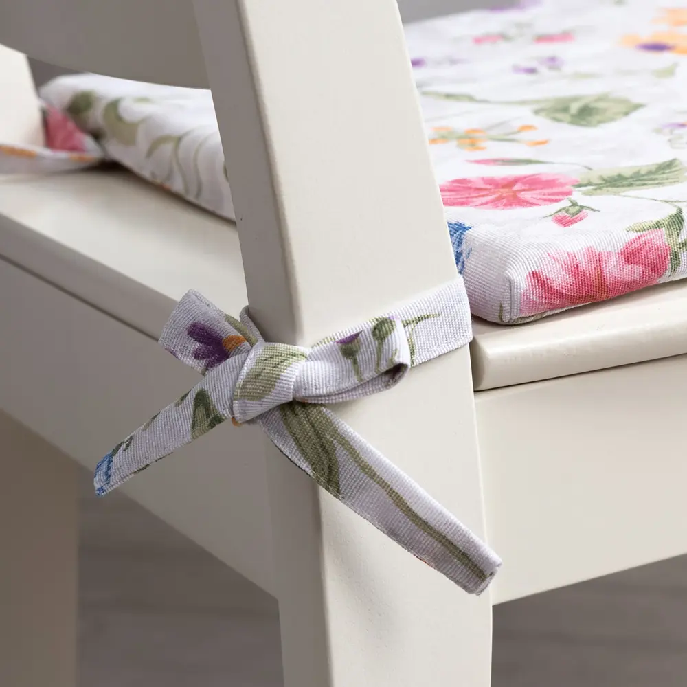 Подушка для стула Altali Фиорелла 40x2x40 см полиуретан/хлопок разноцветный STLM-2123758 - Вид №1