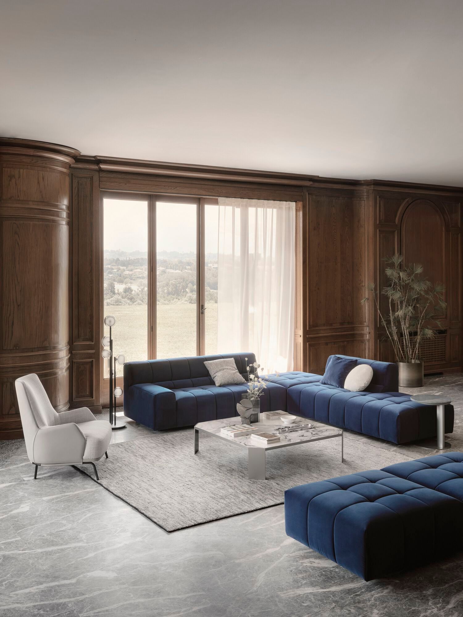 Диван с полуостровом NICOLINE BRIC ARCH-00065060 - Вид №3