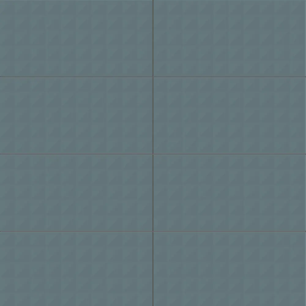 Плитка настенная рельефная Culto Asana Denim H 20x40 см 1.2 м² цвет сине-голубой STLM-2128943 - Вид №2