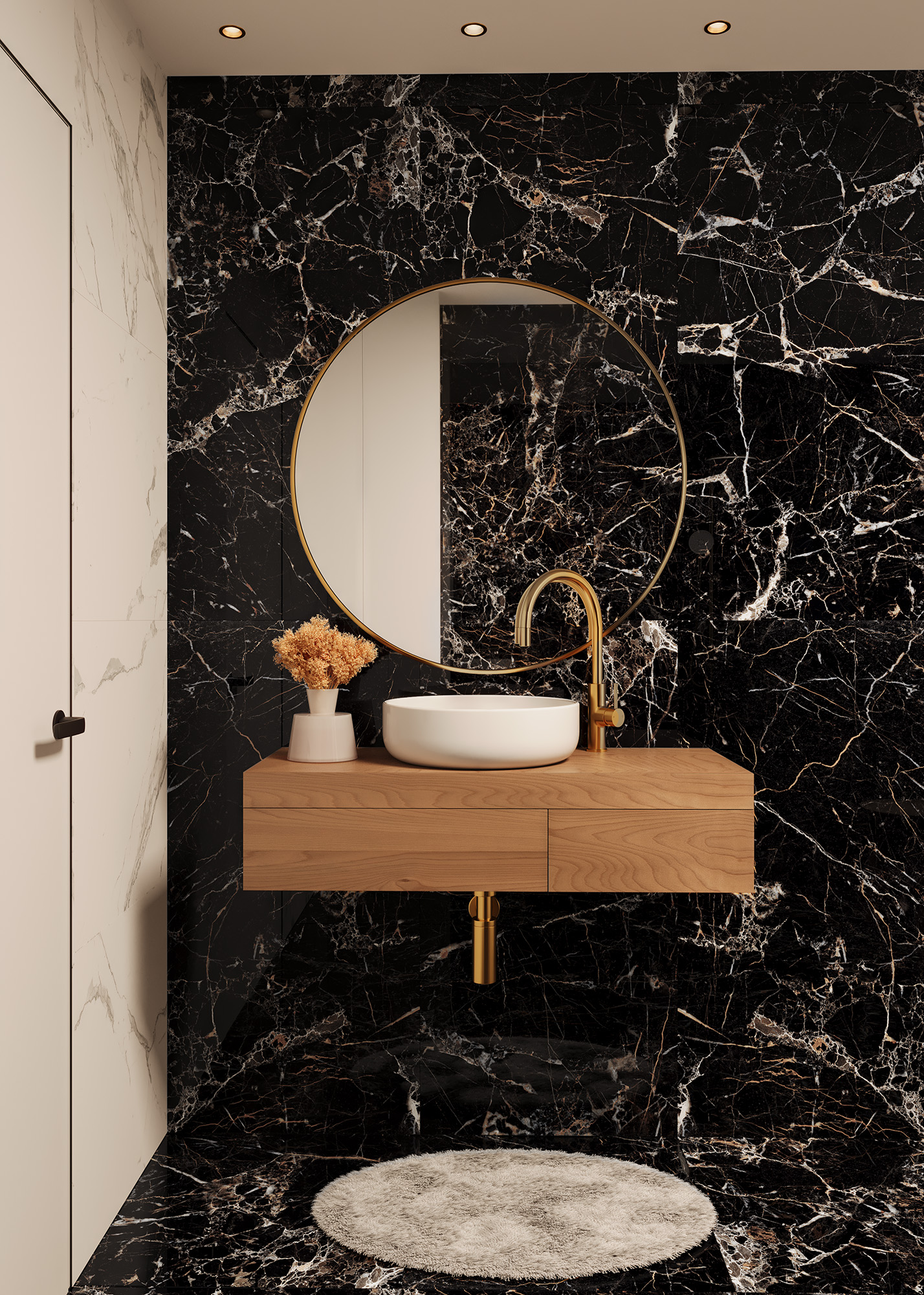Керамогранит TORINO BLACK 60х120 Arcadia Ceramica HG2007-A STLM-1394656 89396422 High Gloss