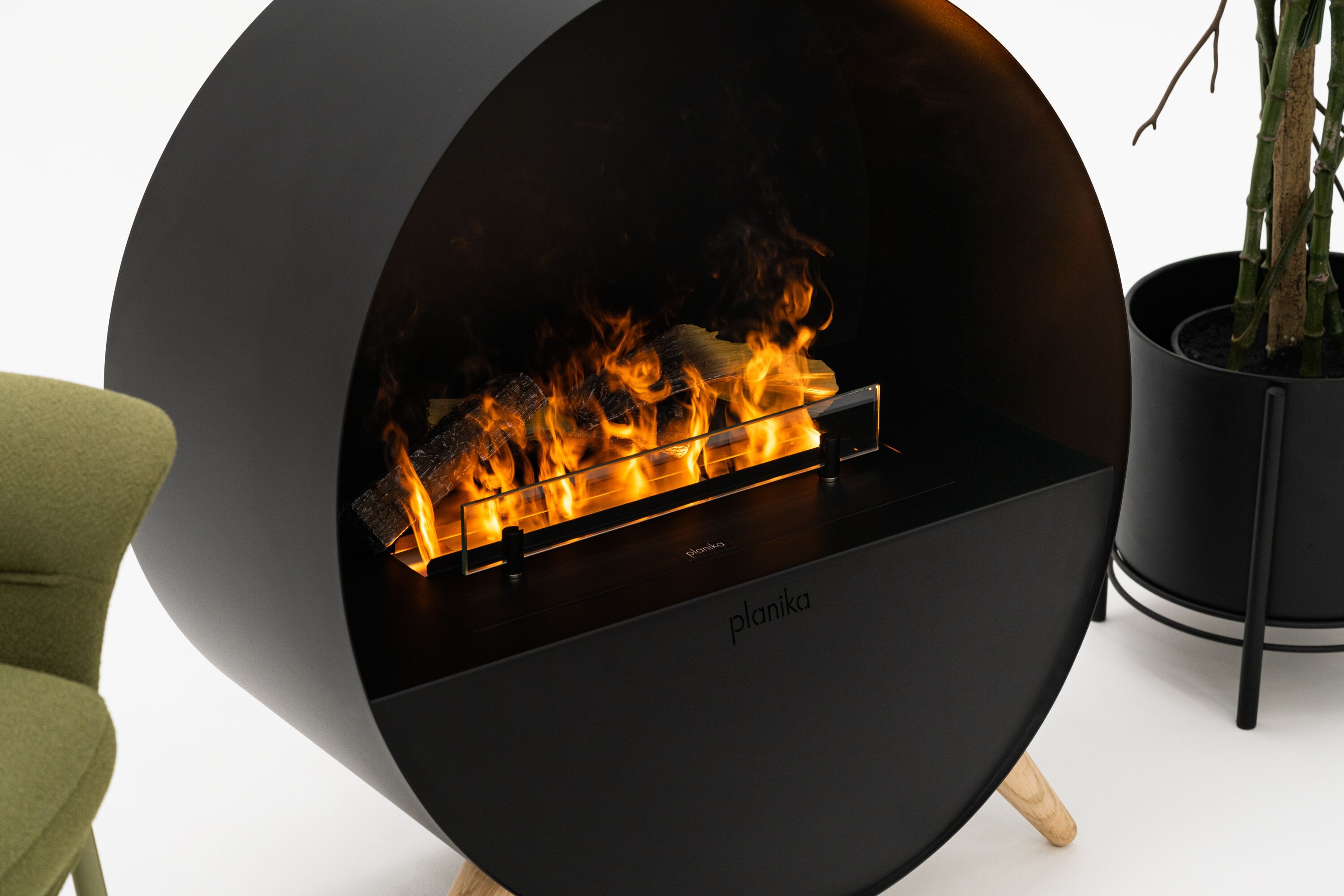 Паровой отдельно стоящий камин Planika MISTY ARCH-00109179