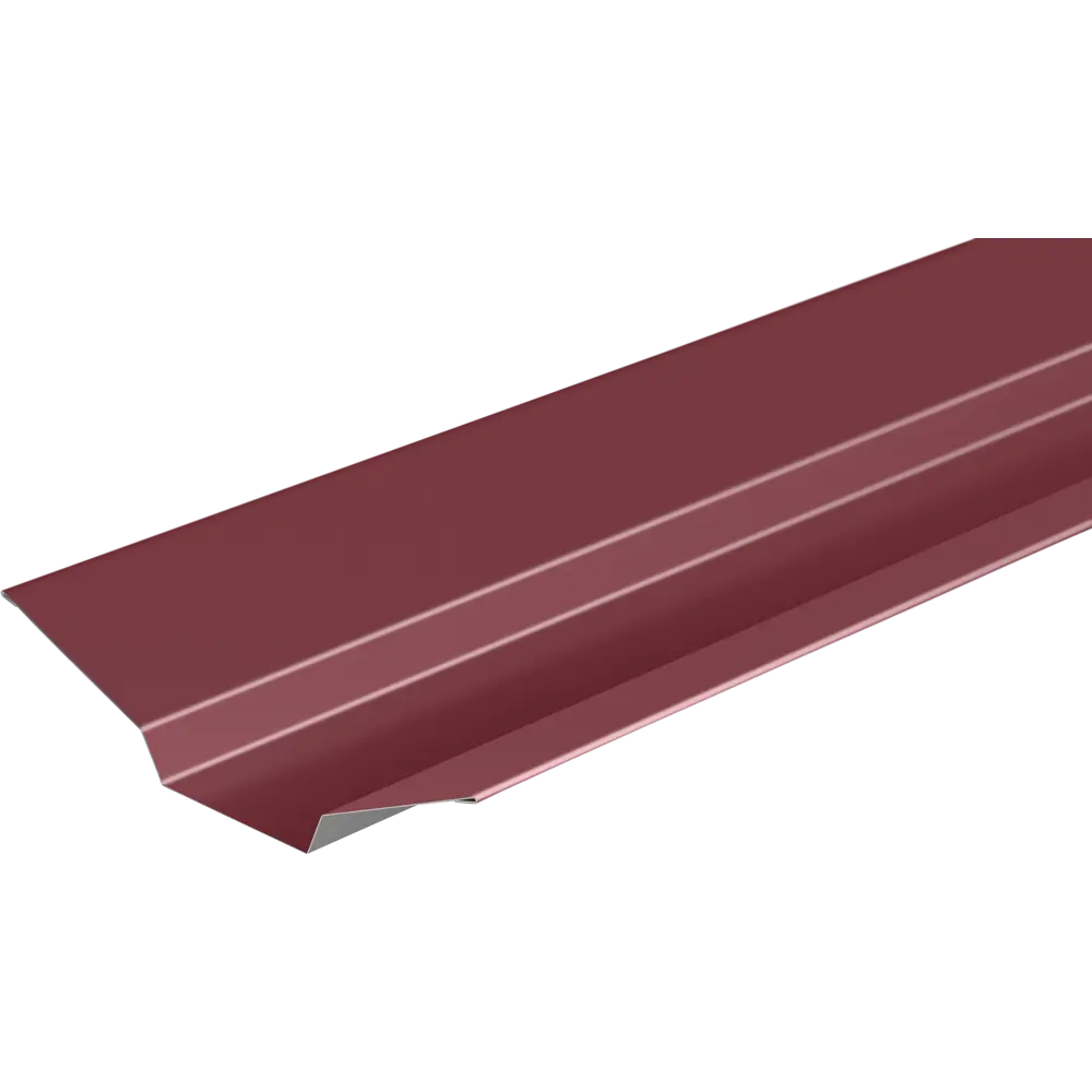 Ендова верхняя 115x30x115 мм 2 м RAL 3005 0.4 мм красный 84427767 STLM-2141256 Santreyd 