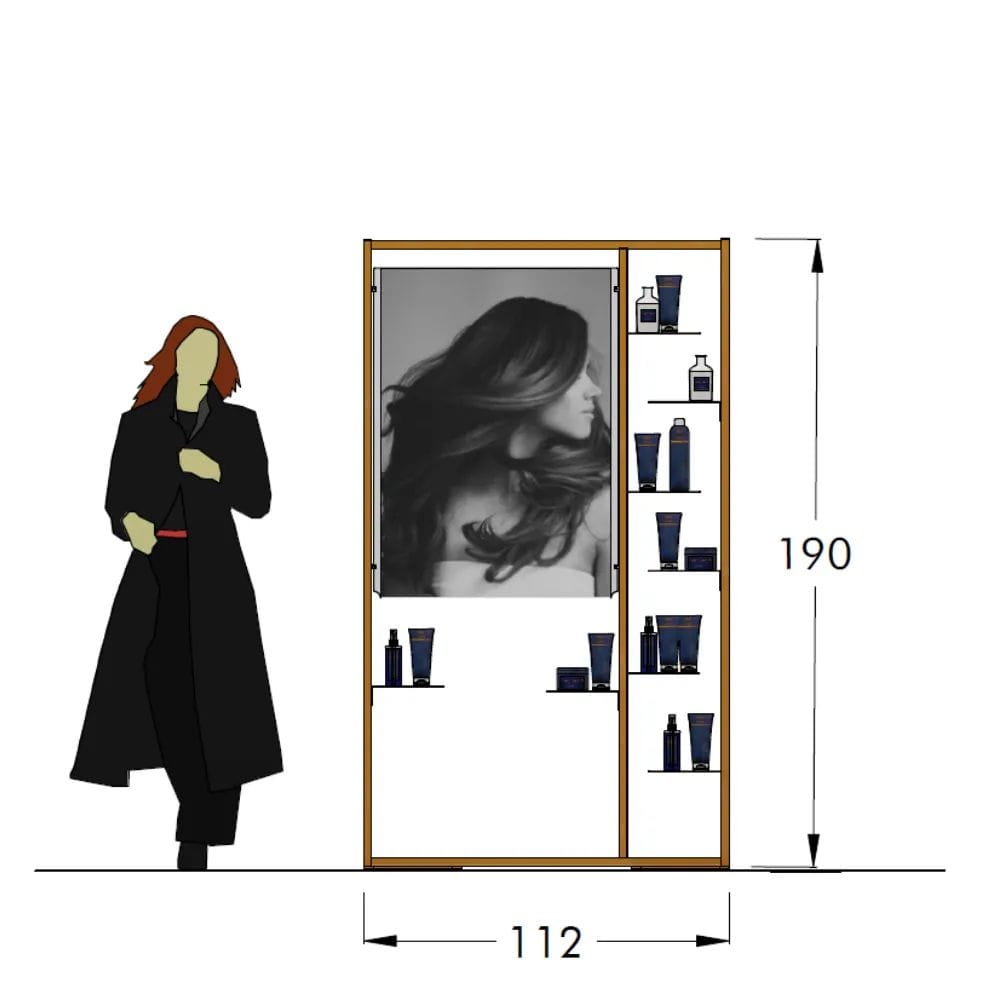 Алюминиевая напольная витрина для брошюр STUDIO T InUno ARCH-00090011 - Вид №3